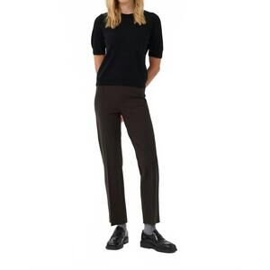 NEW PART TWO ponta straight leg pants in chocolate ganache